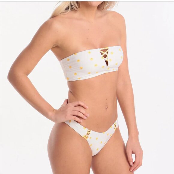 Brand New Seafolly Women's Sunflower High Cut Reversible Bikini Bottoms - Picture 13 of 16